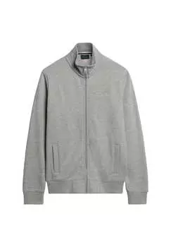 Толстовка - основной логотип застежка-молния воротник-стойка логотип Superdry., серый
