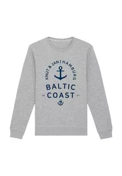 Толстовка OSTSEE LOGO KNUT JAN HAMBURG F4NT4STIC, серый