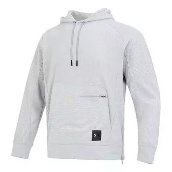 Толстовка ottoman fleece hoodie 'light grey' Under Armour, серый