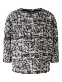 Толстовка Oui Sweatshirt, черный/белый