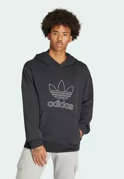 Толстовка Outline Trefoil adidas Originals, черный
