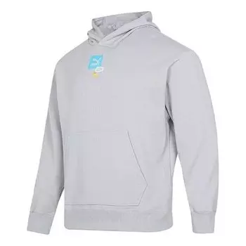 Толстовка oversize trend graphic logo hoodie 'grey' Puma, серый