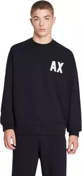 Толстовка Oversized Capsule Crew Neck Armani Exchange, цвет Deep Navy