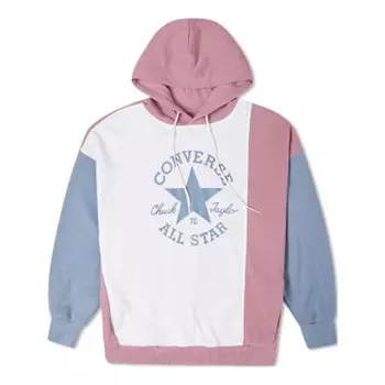 Толстовка oversized color-blocked pullover hoodie 'pink aura multi' Converse, розовый
