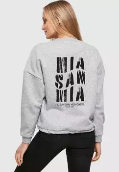 Толстовка OVERSIZED CREWNECK FC Bayern Mnchen, цвет heather grey