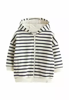 Толстовка OVERSIZED Next, цвет ecru white navy blue stripe