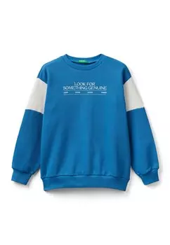 Толстовка OVERSIZED United Colors of Benetton, цвет blue