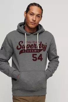 Толстовка Ovin Athletic с карманами-кенгуру и завязками Superdry, бургундия