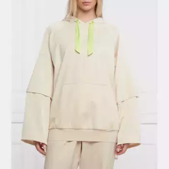 Толстовка оверсайз Actitude_Twinset, бежевый