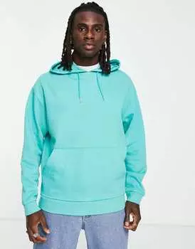 Толстовка оверсайз бирюзово-синего цвета ASOS DESIGN
