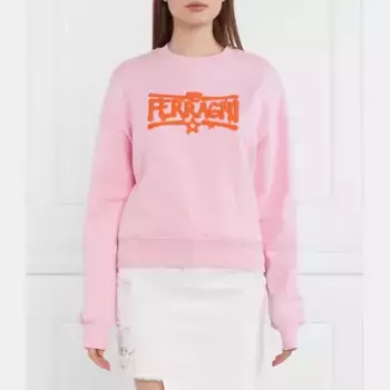 Толстовка оверсайз Chiara Ferragni, розовый