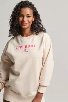 Толстовка оверсайз Code Heraldry Superdry, белый