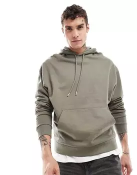 Толстовка оверсайз цвета хаки ASOS DESIGN Essential