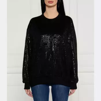 Толстовка оверсайз Elisabetta Franchi, черный