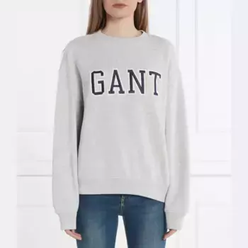 Толстовка оверсайз Gant, серый