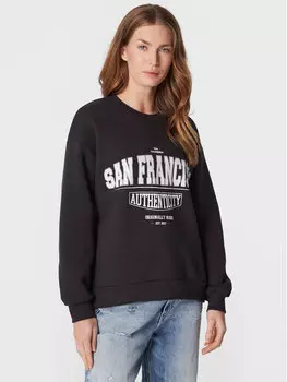 Толстовка оверсайз Gina Tricot, черный