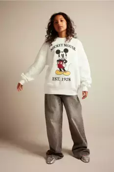 Толстовка оверсайз H&M, белый