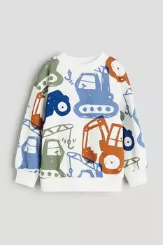 Толстовка оверсайз H&M, белый