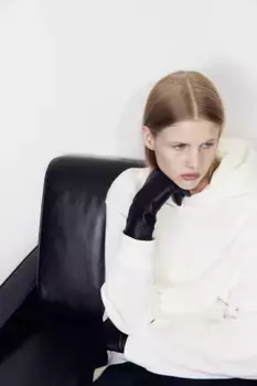 Толстовка оверсайз H&M, бежевый