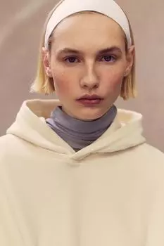 Толстовка оверсайз H&M, бежевый