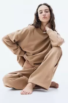 Толстовка оверсайз H&M, бежевый