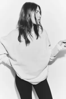 Толстовка оверсайз H&M, бежевый