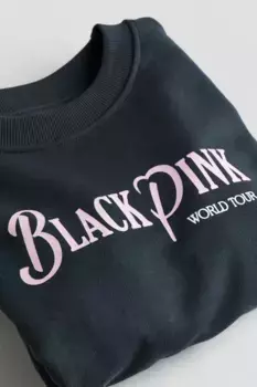 Толстовка оверсайз H&M, черный
