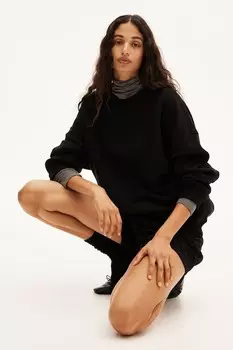 Толстовка оверсайз H&M, черный
