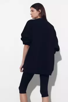 Толстовка оверсайз H&M, черный