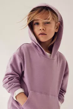 Толстовка оверсайз H&M, фиолетовый