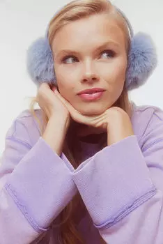 Толстовка оверсайз H&M, фиолетовый