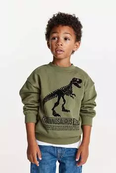 Толстовка оверсайз H&M, хаки