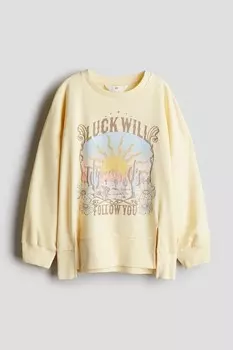 Толстовка оверсайз H&M, мультиколор