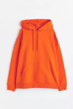 Толстовка оверсайз H&M, оранжевый