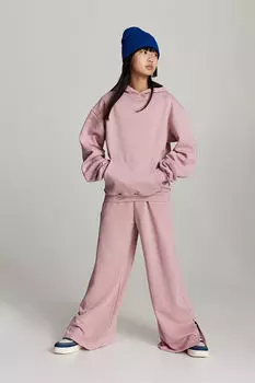 Толстовка оверсайз H&M, розовый