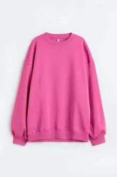 Толстовка оверсайз H&M, розовый