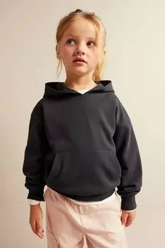 Толстовка оверсайз H&M, серый