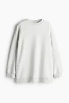 Толстовка оверсайз H&M, серый