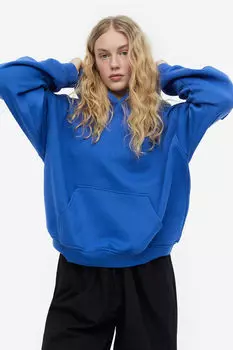 Толстовка оверсайз H&M, синий