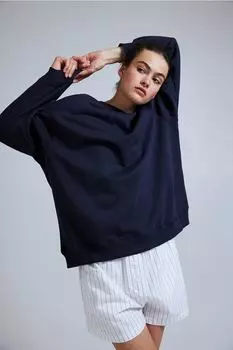 Толстовка оверсайз H&M, синий
