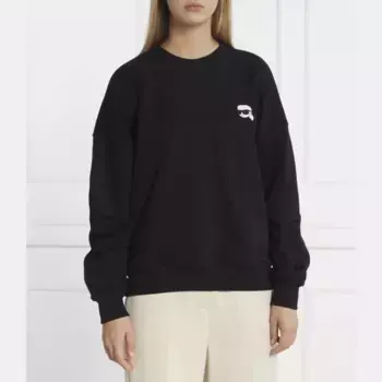 Толстовка оверсайз Ikonik 2.0 Karl Lagerfeld, черный