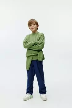 Толстовка оверсайз из хлопка Arket, зеленый