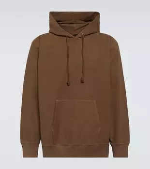 Толстовка оверсайз из смесового хлопка Auralee, коричневый
