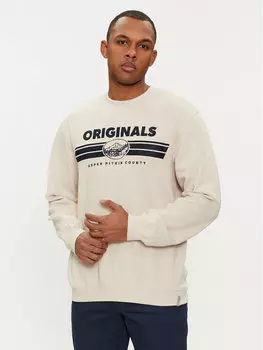 Толстовка оверсайз Jack&Jones, бежевый