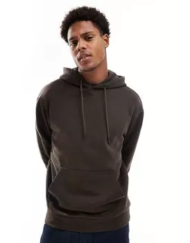 Толстовка оверсайз Jack & Jones шоколадно-коричневого цвета