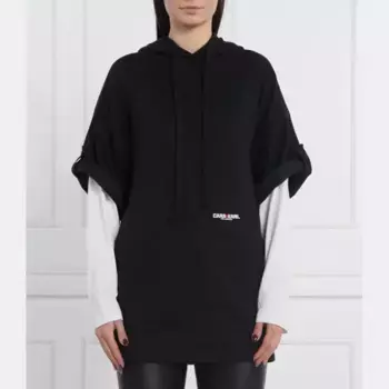Толстовка оверсайз Karl Lagerfeld, черный