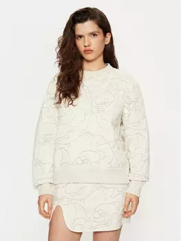 Толстовка оверсайз Lacoste, бежевый