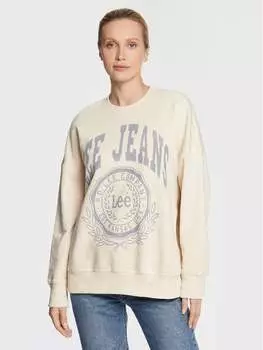 Толстовка оверсайз Lee, бежевый