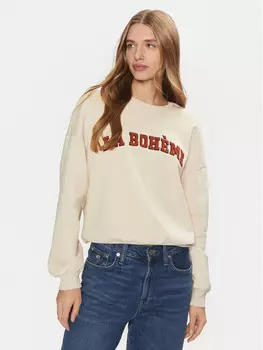 Толстовка оверсайз Only, бежевый