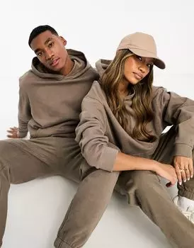 Толстовка оверсайз размытого коричневого цвета ASOS DESIGN
